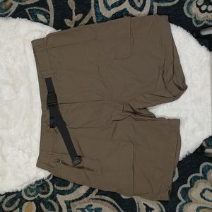 The north face khaki hiking cargo shorts mens XL